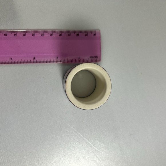 Canterbury Potteries Red Hat Napkin Rings Set of 4 Ceramic Purple - Picture 4 of 5